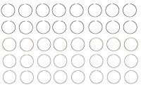 R41818-030 Piston Ring Set for 1959-1965 Chrysler, Dodge 6.7L [+0.030 in. Oversize]