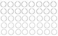 R42558-030 Piston Ring Set for 1959-1990 Chrysler, Dodge, Chevrolet 6.3L, 7.0L, 7.4L [+0.030 in. Oversize]