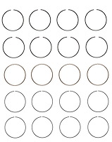 S82124-STD Piston Ring Set for 1996-2012 Kia, Hyundai 1.8L, 2.0L [Standard Size]