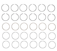 S82526-.50 Piston Ring Set for 1992-2006 Audi, Volkswagen 2.8L, 3.0L [0.50 mm Undersize]