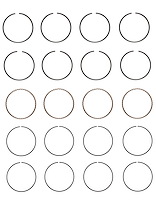 S89194-STD Piston Ring Set for 2009-2020 Ford, Lincoln, Mercury, Mazda 2.5L [Standard Size]