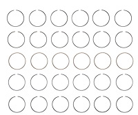 S93136-STD Piston Ring Set for 1990-2010 Chrysler, Dodge 3.3L, 3.7L [Standard Size]