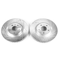 Cross-Drilled and Slotted Brake Rotors Front