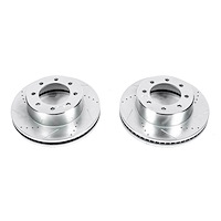 Power Stop Drilled And Slotted Brake Rotor Front