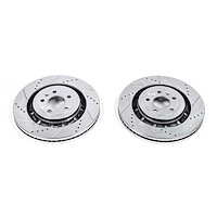 Cross Drilled And Slotted Brake Rotors Front