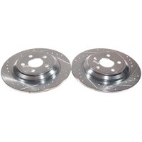 AR85213XPR Rear Drilled & Slotted Brake Rotor Pair, Includes AR85213XL & AR85213XR