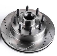AR8546XR Evolution Drilled And Slotted Front Brake Rotor Fits 1995-2007 Ford E-Series Vans [Right/Passenger Side]