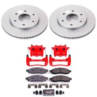 Z23 Daily Driver Premium Carbon-Fiber Ceramic Pad, Fully Coated Rotor, and Powder Coated Caliper Kit for 2004-2005 Nissan TITAN