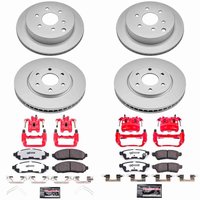 Z36 Truck and Tow Premium Carbon-Fiber Ceramic Pad, Fully Coated Rotor, and Powder Coated Caliper Kit for 2009-2012 Suzuki