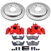 Z23 Daily Driver Premium Carbon-Fiber Ceramic Pad, Fully Coated Rotor, and Powder Coated Caliper Kit for 2007-2017 Ford