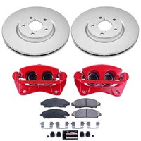 Z23 Daily Driver Premium Carbon-Fiber Ceramic Pad, Fully Coated Rotor, and Powder Coated Caliper Kit for 2009-2015 Honda Pilot