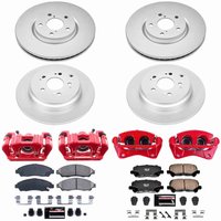 Z23 Daily Driver Premium Carbon-Fiber Ceramic Pad, Fully Coated Rotor, and Powder Coated Caliper Kit for 2012-2015 Honda Pilot
