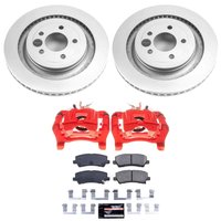 Z23 Daily Driver Premium Carbon-Fiber Ceramic Pad, Fully Coated Rotor, and Powder Coated Caliper Kit for 2015-2023 Ford Mustang