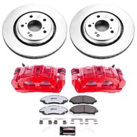Z36 Truck and Tow Premium Carbon-Fiber Ceramic Pad, Fully Coated Rotor, and Powder Coated Caliper Kit for 2017-2019 Acura MDX