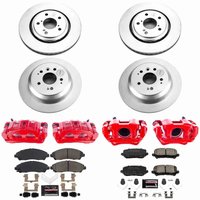 Z23 Daily Driver Premium Carbon-Fiber Ceramic Pad, Fully Coated Rotor, and Powder Coated Caliper Kit for 2017-2020 Honda