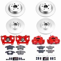Z23 Daily Driver Premium Carbon-Fiber Ceramic Pad, Fully Coated Rotor, and Powder Coated Caliper Kit for 2017-2020 Lincoln MKZ