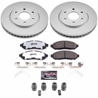 Z36 Truck & Tow Premium Carbon-Fiber Ceramic Brake Pad and Fully Coated Rotor Kit for 2005-2015 Nissan Frontier