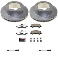 Z36 Truck & Tow Premium Carbon-Fiber Ceramic Brake Pad and Fully Coated Rotor Kit for 2010-2018 Freightliner Sprinter 3500