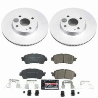 Z23 Daily Driver Premium Carbon-Fiber Ceramic Brake Pad and Fully Coated Rotor Kit for 2017-2018 Toyota Yaris iA