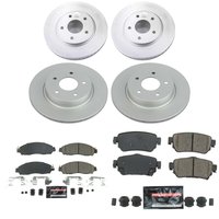 Z23 Daily Driver Premium Carbon-Fiber Ceramic Brake Pad and Fully Coated Rotor Kit for 2018-2025 Nissan LEAF