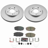 Z23 Daily Driver Premium Carbon-Fiber Ceramic Brake Pad and Fully Coated Rotor Kit for 2021-2025 Kia Seltos