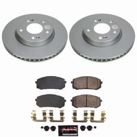Z23 Daily Driver Premium Carbon-Fiber Ceramic Brake Pad and Fully Coated Rotor Kit for 2021-2025 Hyundai Elantra