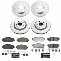 Z23 Daily Driver Premium Carbon-Fiber Ceramic Brake Pad and Fully Coated Rotor Kit for 2025-2026 Toyota Prius