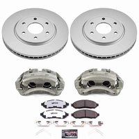 Z36 Truck and Tow Premium Carbon-Fiber Ceramic Pad, Fully Coated Rotor, and Caliper Kit for 2005-2015 Nissan Frontier