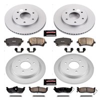 Z17 Evolution Coated Rotor and Low-Dust Ceramic Brake Pad Kit for 2004-2005 Nissan TITAN/Pathfinder Armada/Armada