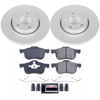 Z23 Evolution Coated Rotor and Carbon-Fiber Ceramic Brake Pad Kit for 1999-2009 Volvo S60/S80/V70/XC70