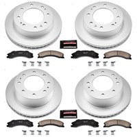 Z17 Evolution Coated Rotor and Low-Dust Ceramic Brake Pad Kit for 2011 Chevrolet Silverado 2500 HD/Silverado 3500 HD