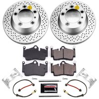 Z23 Evolution Coated Rotor and Carbon-Fiber Ceramic Brake Pad Kit for 2005-2012 Porsche Boxster/Cayman