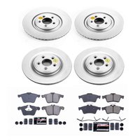 Z23 Evolution Coated Rotor and Carbon-Fiber Ceramic Brake Pad Kit for 2006-2009 Jaguar XKR/Super V8/XF/S-Type/XJR