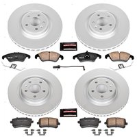 Z23 Evolution Coated Rotor and Carbon-Fiber Ceramic Brake Pad Kit for 2011 Audi S5/S4