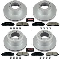 Z17 Evolution Coated Rotor and Low-Dust Ceramic Brake Pad Kit for 2012-2022 Ford F-250 Super Duty/F-350 Super Duty
