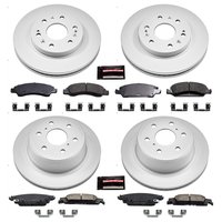 Z17 Evolution Coated Rotor and Low-Dust Ceramic Brake Pad Kit for 2014-2020 Chevrolet Suburban/Silverado 1500 LD/Silverado 1500