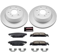 Z17 Evolution Coated Rotor and Low-Dust Ceramic Brake Pad Kit for 2014-2020 Chevrolet Suburban/Silverado 1500 LD/Silverado 1500