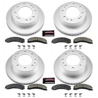 Z17 Evolution Coated Rotor and Low-Dust Ceramic Brake Pad Kit for 2015-2019 Chevrolet Suburban 3500 HD/Silverado 2500 HD