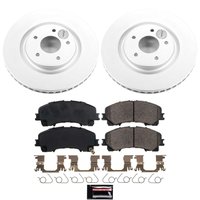 Z17 Evolution Coated Rotor and Low-Dust Ceramic Brake Pad Kit for 2014-2019 Nissan Rogue