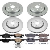 Z17 Evolution Coated Rotor and Low-Dust Ceramic Brake Pad Kit for 2021-2026 Dodge Durango
