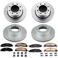 Z17 Evolution Coated Rotor and Low-Dust Ceramic Brake Pad Kit for 2013-2018 Ram 3500