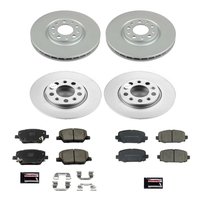 Evolution Coated Rotor And Low-Dust Ceramic Brake Pad Kit for 2017-2022 Jeep Compass