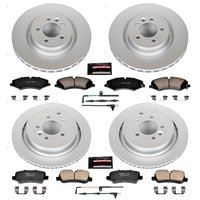 Z23 Evolution Coated Rotor and Carbon-Fiber Ceramic Brake Pad Kit for 2011-2016 Land Rover LR4