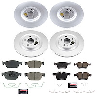 Evolution Coated Rotor And Carbon-Fiber Ceramic Brake Pad Kit for 2018-2025 Volvo XC60