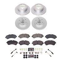 CRK8431 Genuine Geomet Coated Rotor & Carbon-Fiber Ceramic Brake Pad Kit