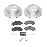 CRK8450 Genuine Geomet Coated Rotor & Carbon-Fiber Ceramic Brake Pad Kit