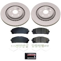 CRK8753 Genuine Geomet Coated Rotor & Low-Dust Ceramic Brake Pad Kit