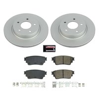 Evolution Coated Rotor And Low-Dust Ceramic Brake Pad Kit for 2021-2025 Nissan Rogue