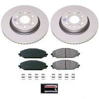 CRK8843 Genuine Geomet Coated Rotor & Low-Dust Ceramic Brake Pad Kit
