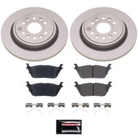 CRK8873 Genuine Geomet Coated Rotor & Low-Dust Ceramic Brake Pad Kit
